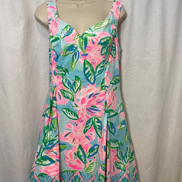 Lilly Pulitzer Linnet Dress Totally Blossom - Picture 3 of 5
